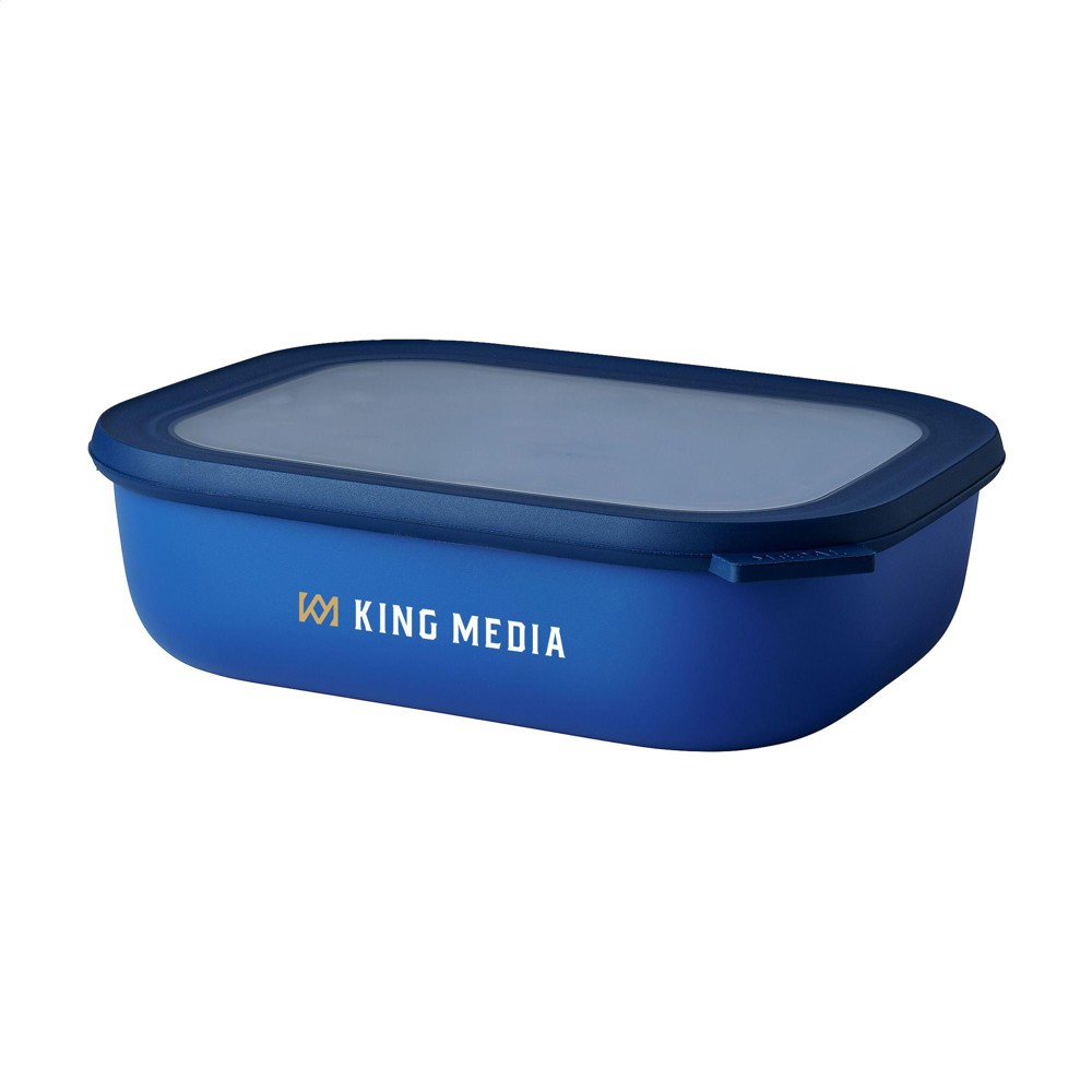 Mepal Mehrzweckbehälter Cirqula rechteckig 2 L Lunchbox - blau (± PMS 2145C)