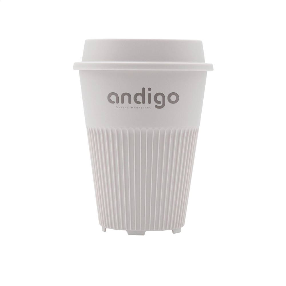 Circular&Co Returnable Cup Lid 227 ml Kaffeebecher - weiß (± PMS Cool Grey 1U)