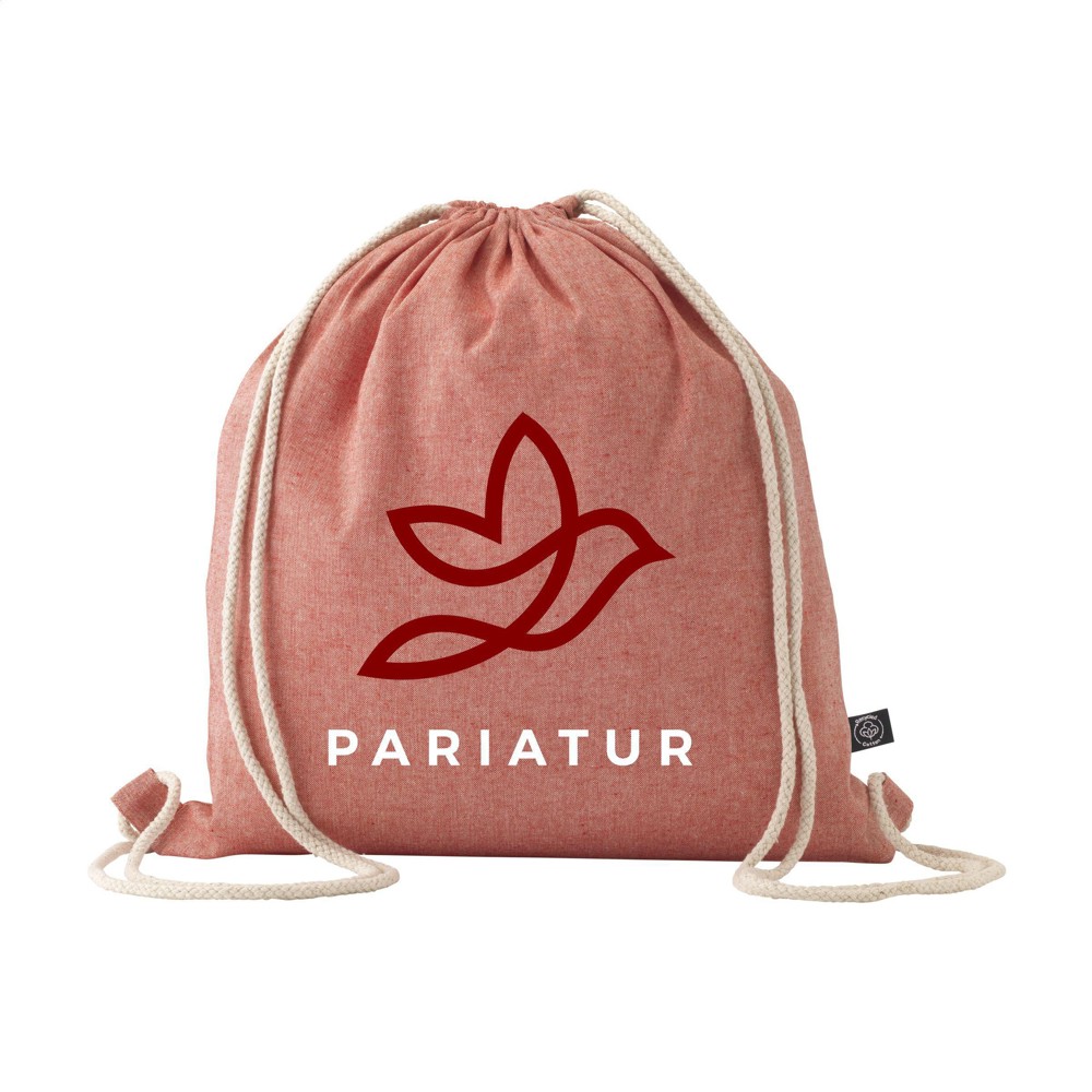 GRS Recycled Cotton PromoBag (180 g/m²) Rucksack - rot