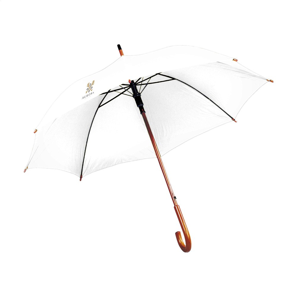 FirstClass RCS RPET Regenschirm 23 inch - weiß (± PMS White)