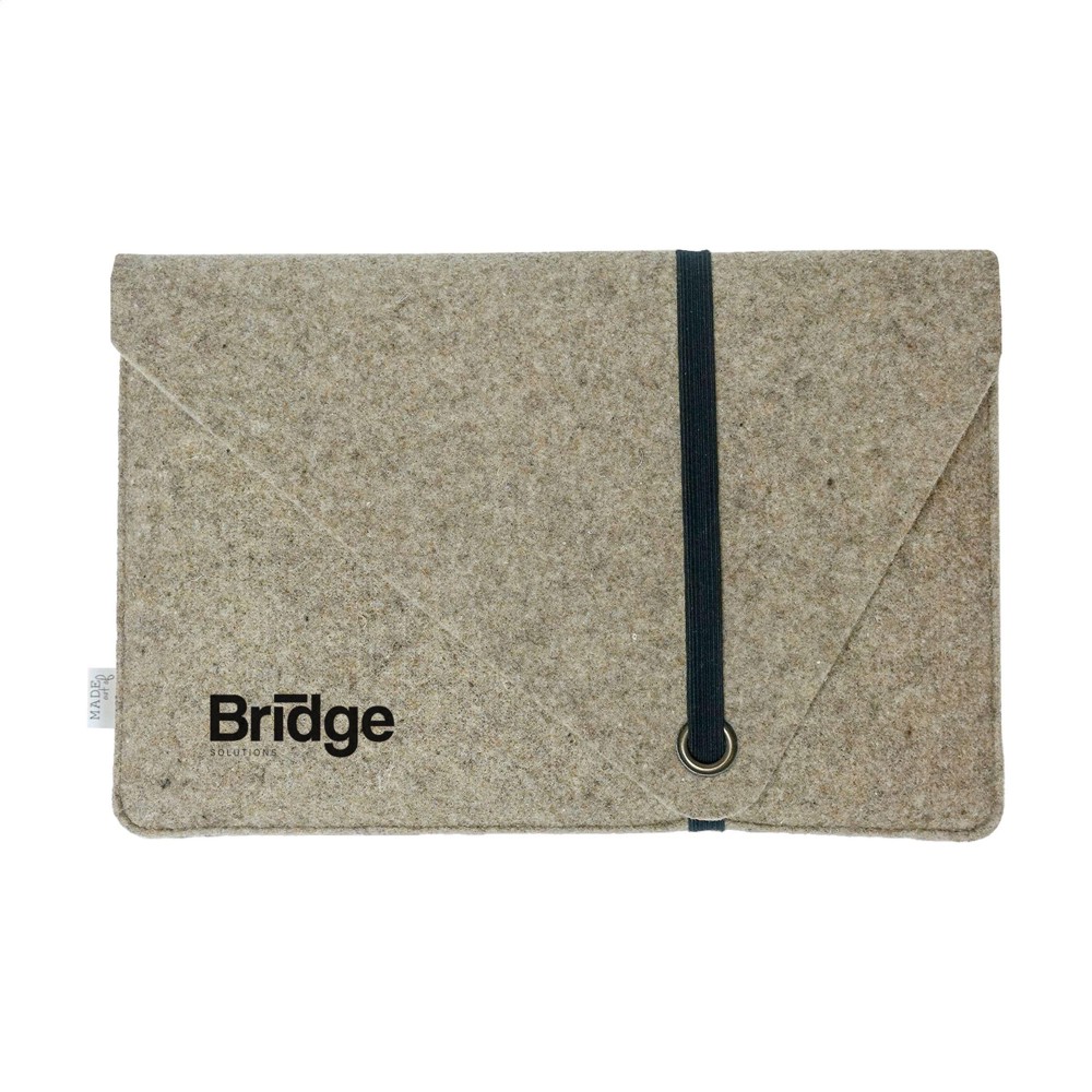 Recycled Felt Laptop Sleeve 15/16" - taupefarben