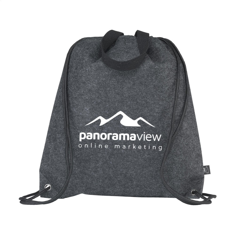 GRS RPET Felt PromoBag Plus Rucksack - dunkelgrau