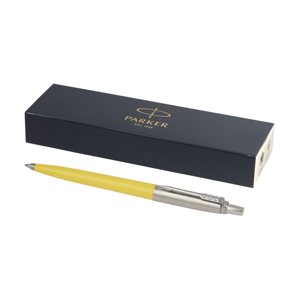 Parker Jotter Recycelter Kugelschreiber - blaue Tinte - gelb (± PMS 122C)