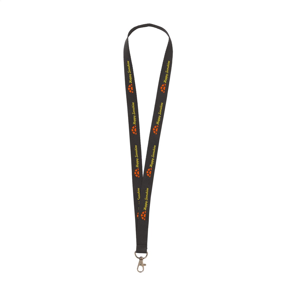 Keycord Budget 2 cm Schlüsselband - schwarz (± PMS Black)