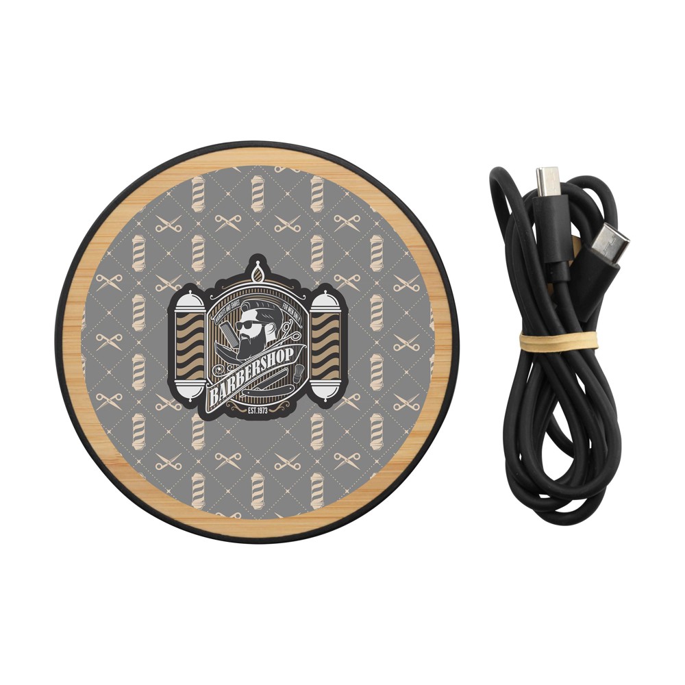Bamboo 15W Wireless Fast Charger Schnelladegerät