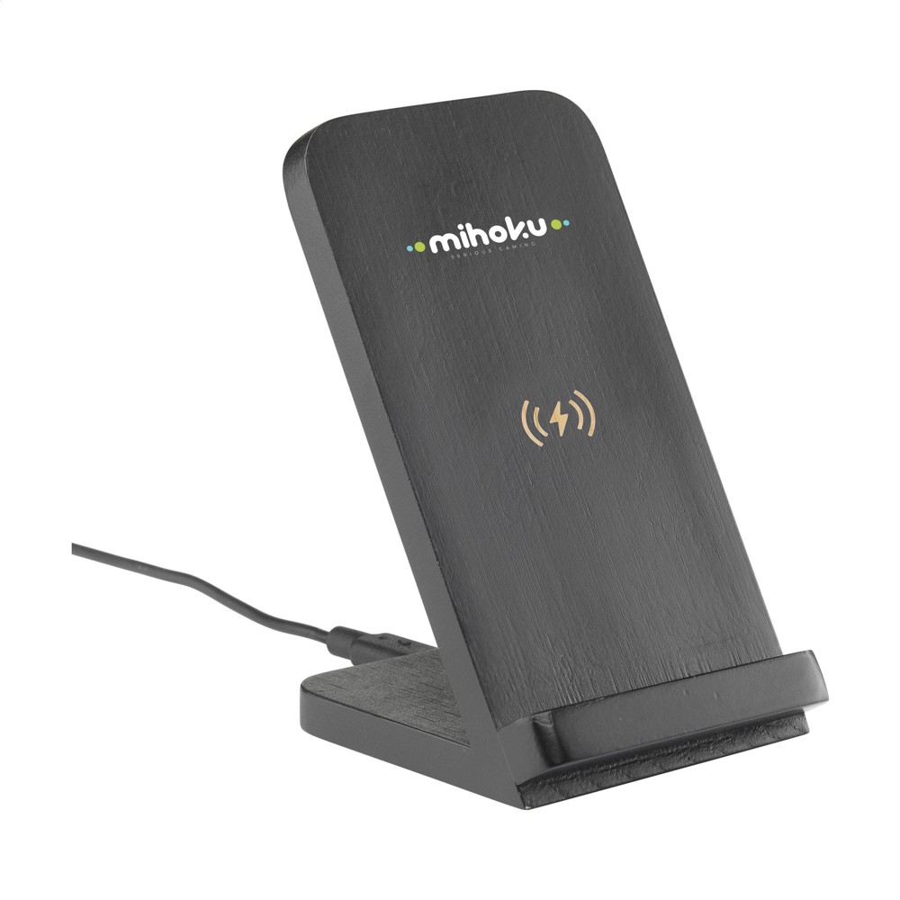 Baloo Wireless Charger Stand 15W Ladeständer - schwarz (± PMS Black)