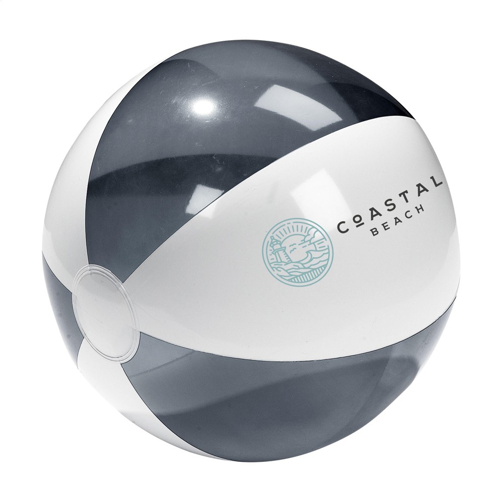 BeachBall Ø 30 cm - weiß/schwarz